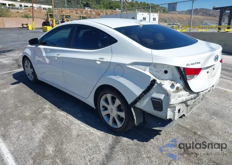 2013 Hyundai Elantra Limited z USA, uszkodzony, nr VIN 5NPDH4AE7DH233314